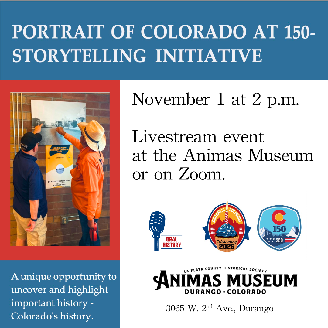 Image of flyer for oral history talk