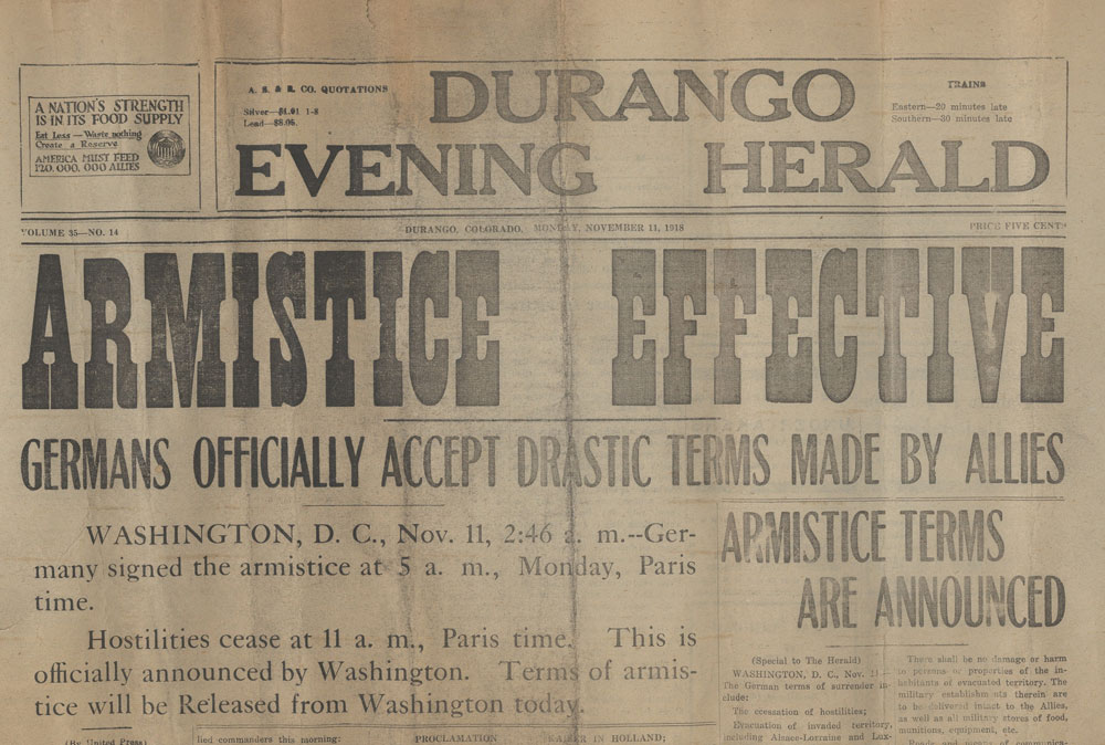Armistace headline