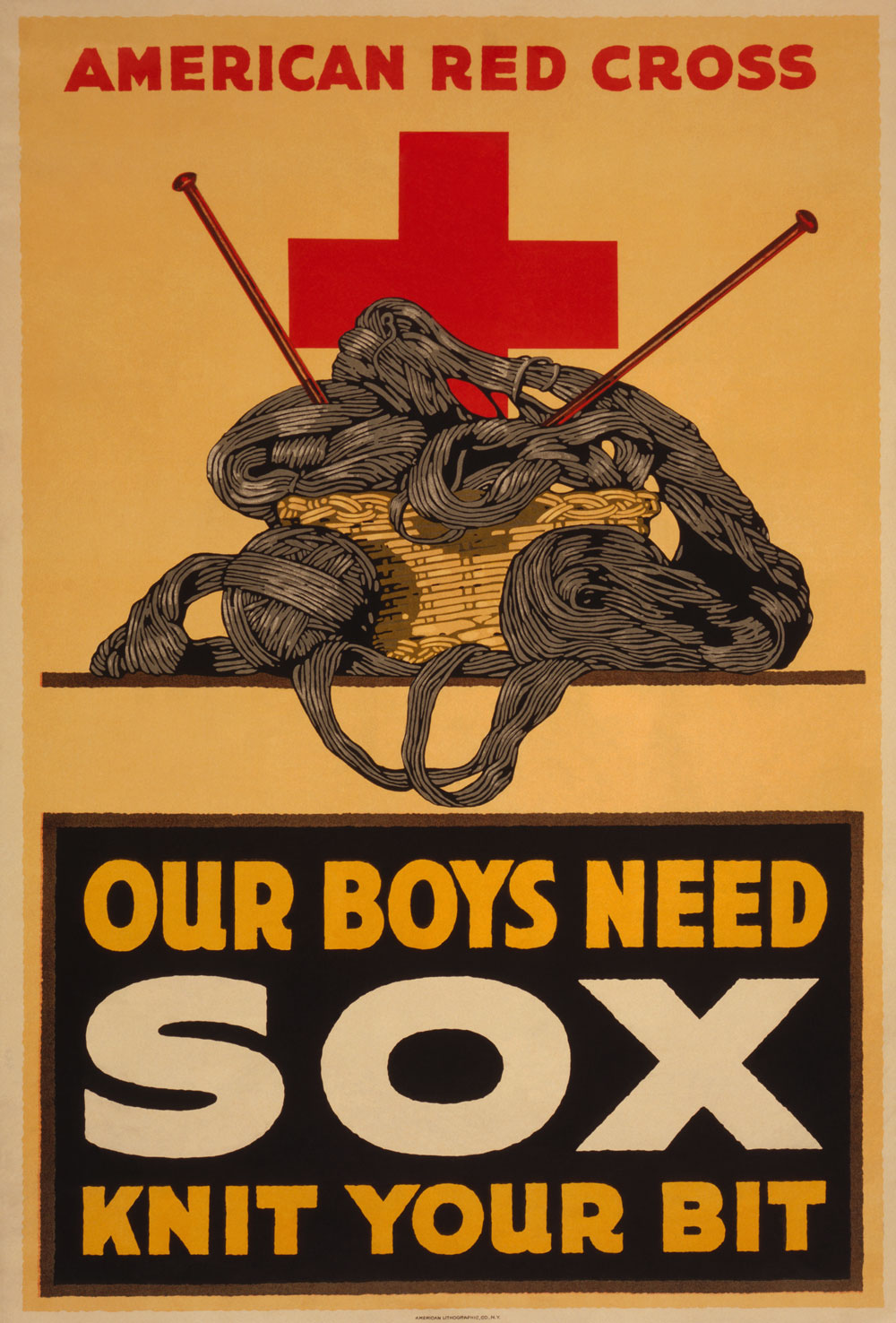 US Knitting Poster