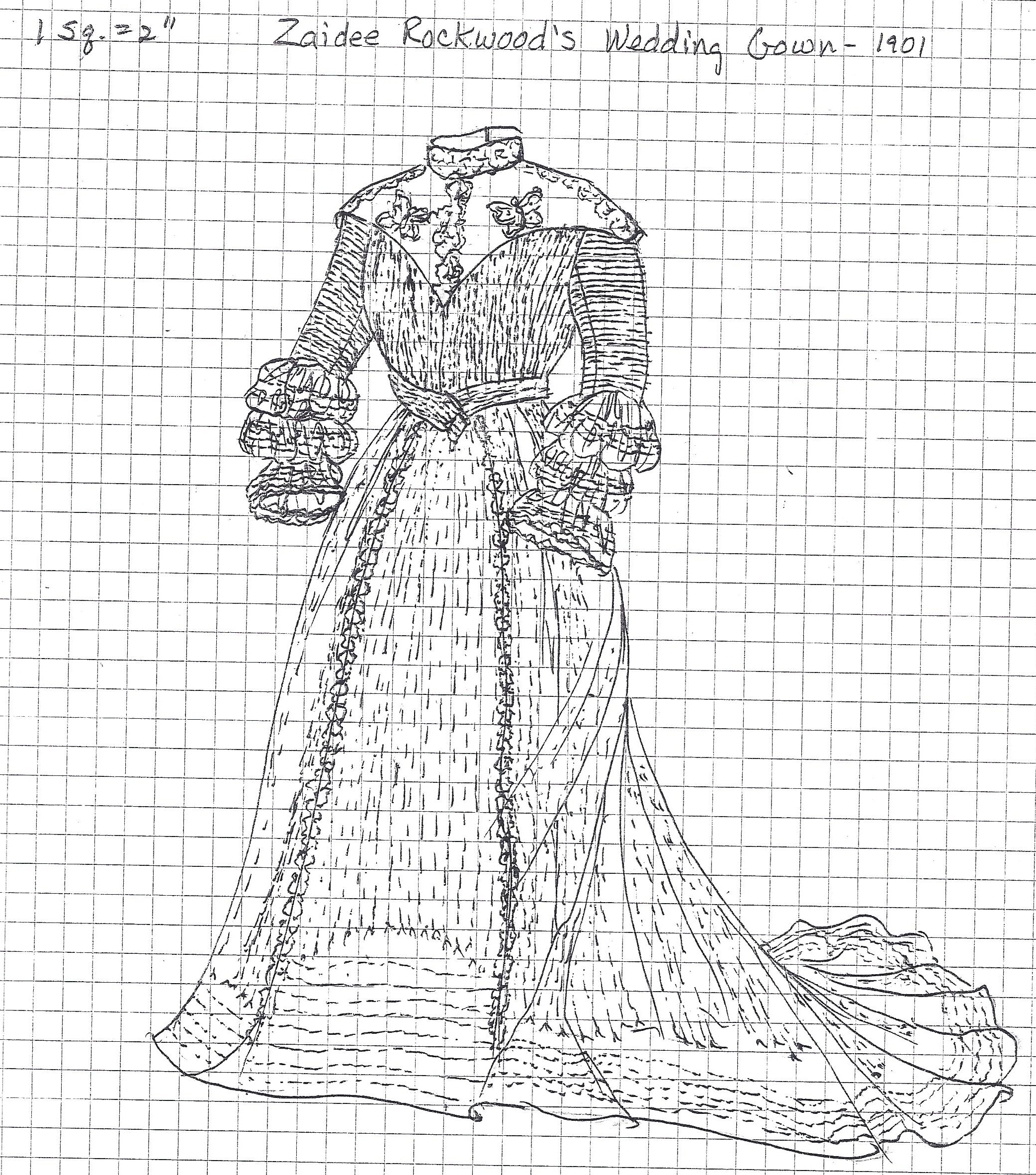 sketch of dress